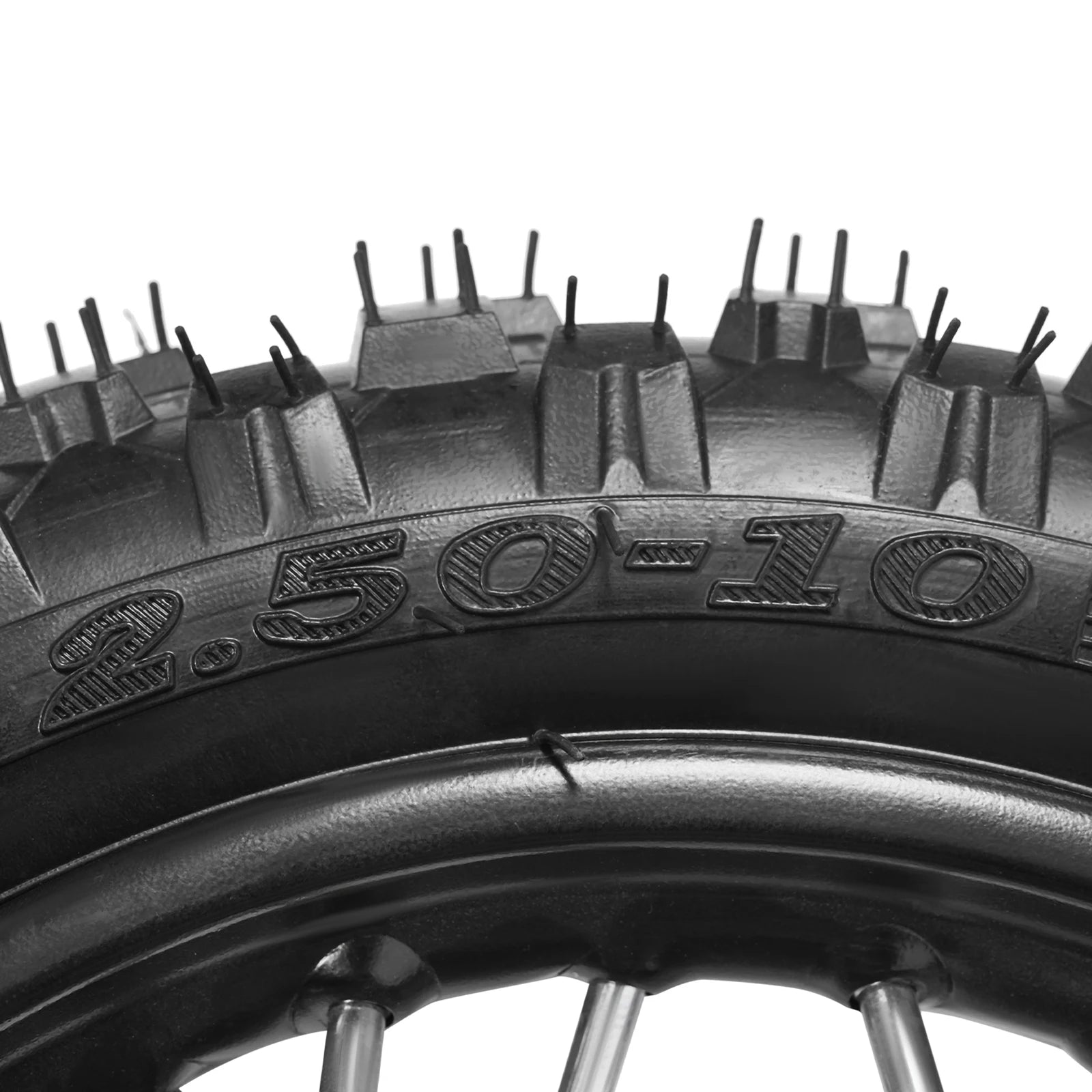 Dirt Bike Tires – 2.50-10 Front & Rear Wheel Rim Tire Set
