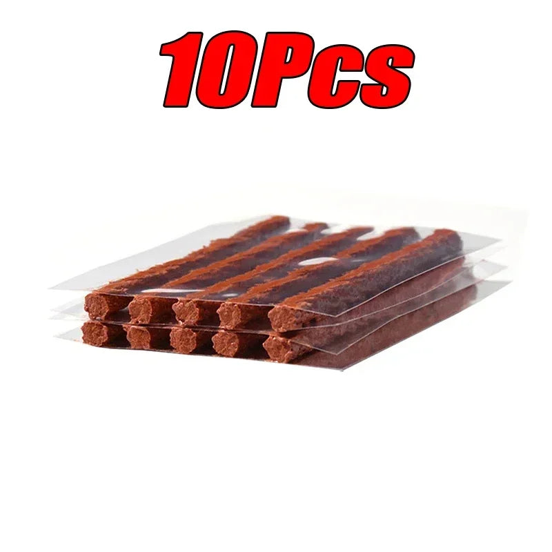 5–50Pcs Tubeless Tyre Puncture Repair Rubber Strips – Car Motorcycle Truck Vacuum Tire Repair – 100×6mm Butyl Rubber – $14