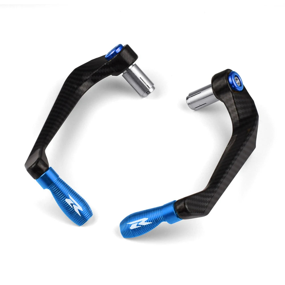 Suzuki GSXR 125/150/250/600/750/1000 / GSR 750/600/400 CNC Aluminum Brake & Clutch Lever Hand Guard Protector – R Logo – 7 Colors – 1 Pair – $20