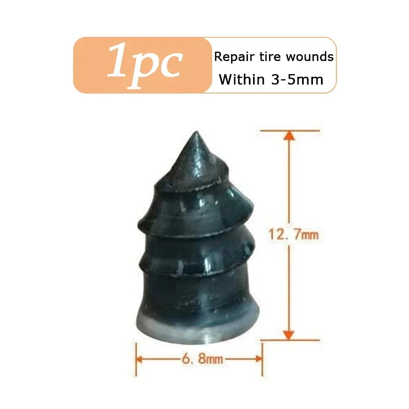 100pcs Rubber Tire Repair Nails – Small (0.1–3mm) or Large (3–5mm) Breach – Car Motorcycle Truck Scooter – $16–17