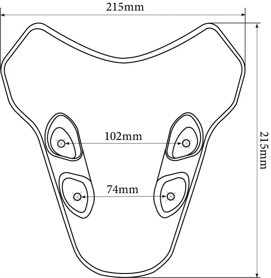 For Yamaha MT-07 MT07 MT 07 2021 2022 2023 2024 Motorcycle Accessories Windshield Windscreen Windproof Wind Screen Deflector – JINMOCYCLE ABS Pre-Drilled Carbon Fiber Grey Black Clear