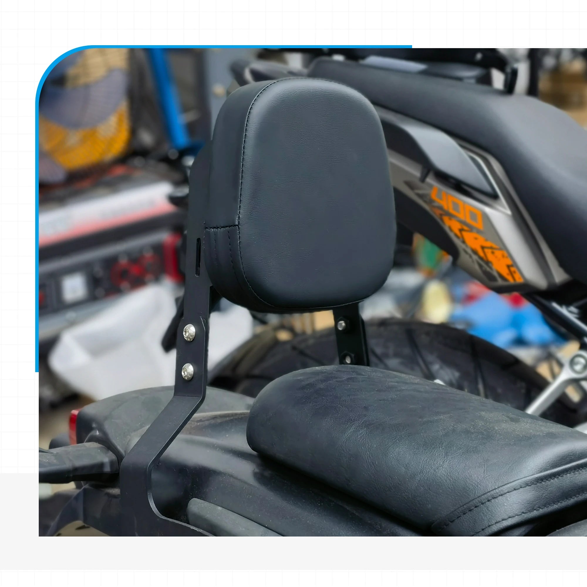 For Kawasaki Eliminator 500 2024 2025 Motorcycle Eliminator 500 Rear Passenger Detachables Backrest Sissy Bar With Cushion Pad
