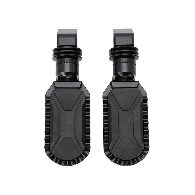 BMW F750GS F850GS F850GS Adventure 2018–2023 Adjustable Front & Rear Foot Pegs – Aluminum + Rubber – Silver or Black – Fixed or 360° Adjustable – $77–$97