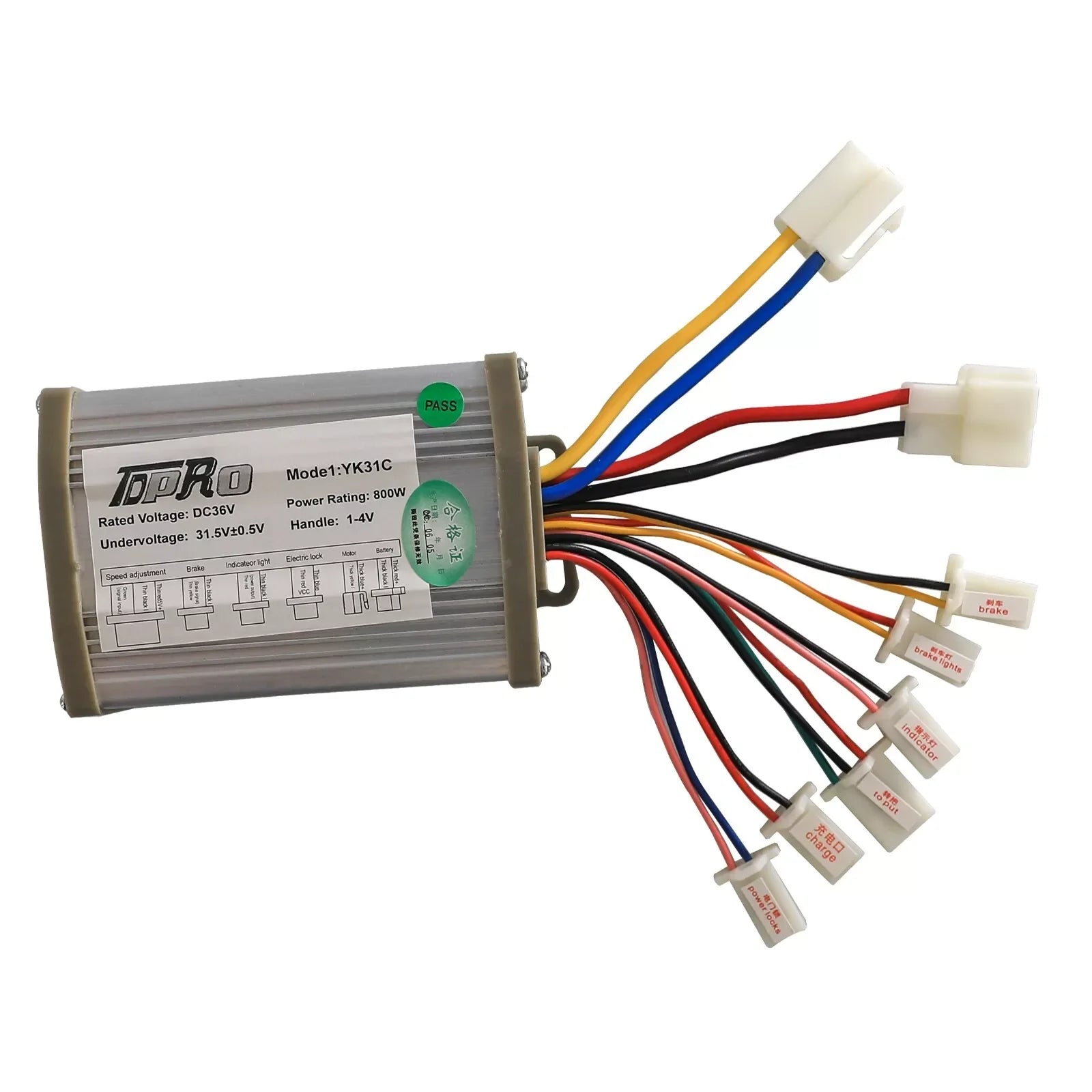 Motorcycle Brushed Motor Speed Controller 36V 800W  Keylock Throttle Kit for Bicycle Mini Bike Go Kart ATV  Quad Buggy