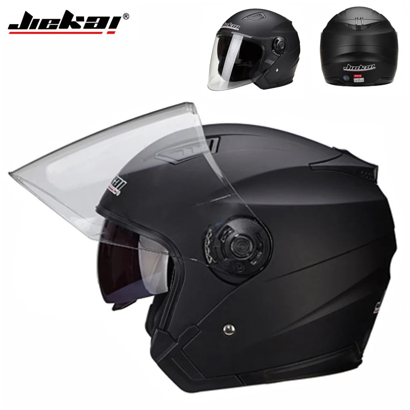 Double Lens Motorcycle Half Helmets