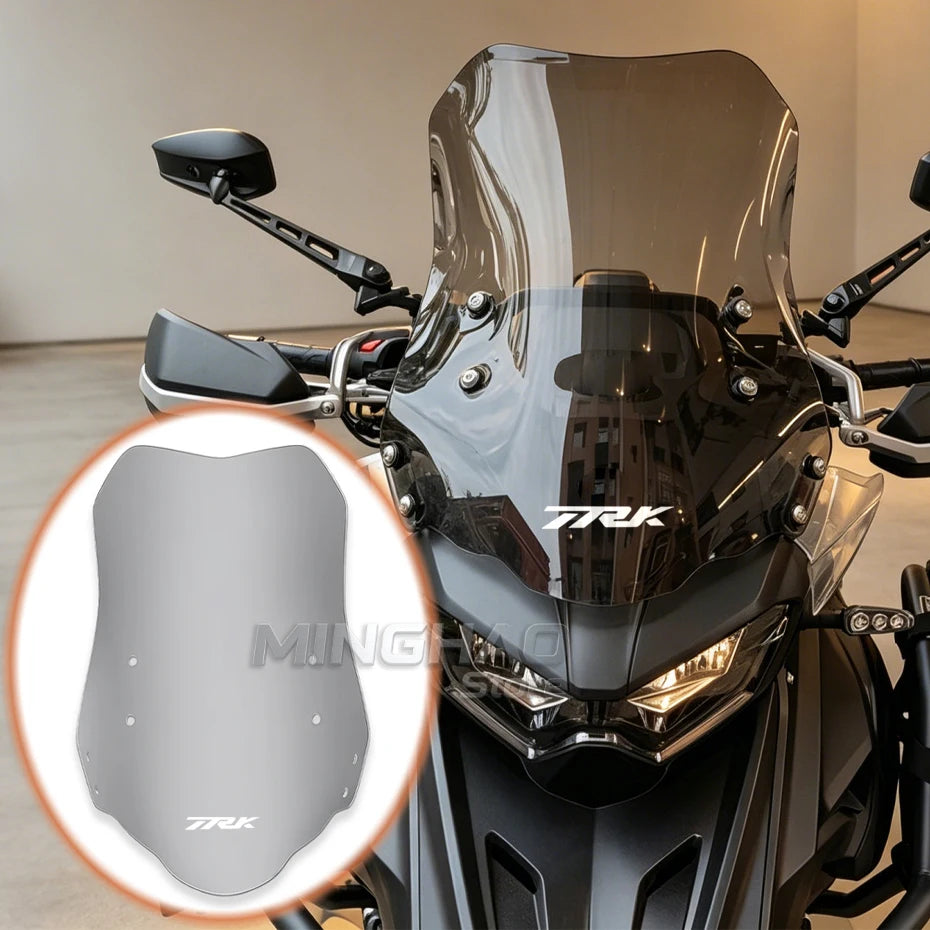 Motorcycle Windshield – Double Bubble Wind Deflector for Benelli TRK502/TRK502X
