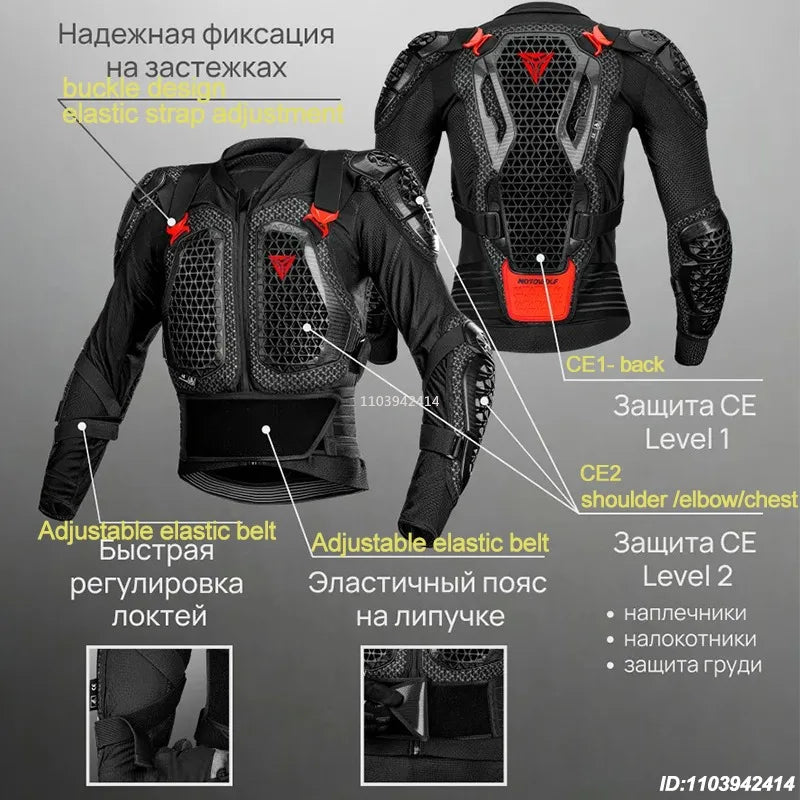 CE Approved Motocross Body Armor Jacket