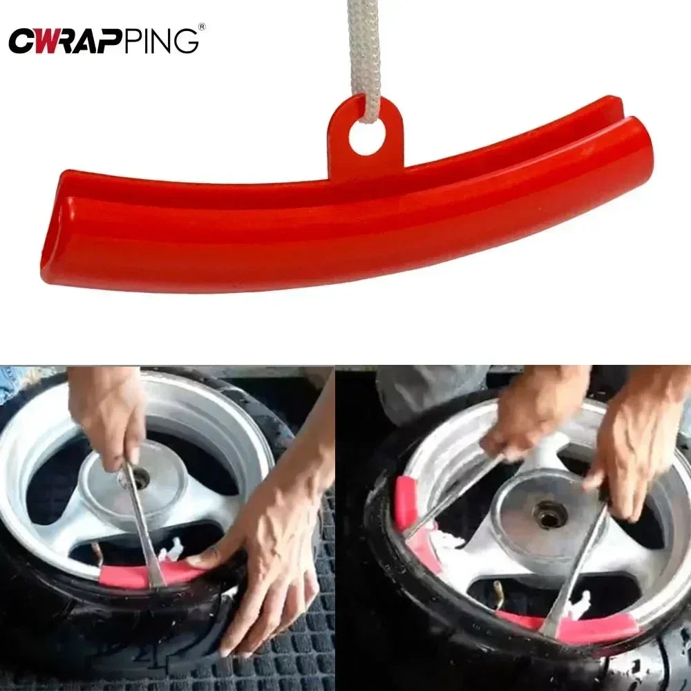 Motorcycle Wheel Rim Protector & Tire Changing Lever Spoon Kit – Wheel Guard with Crowbar – Car Bicycle Universal – from $12