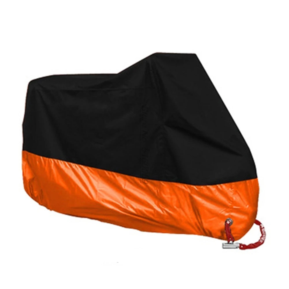 AutoJUSHIDAHAO Universal Outdoor UV Protector Waterproof Motorcycle Cover Bache Funda Moto Scooter Bicycle Case S M L XL 2XL 3XL 4XL – 190T Polyester PU Waterproof Dustproof Anti-UV Anti-Scratch