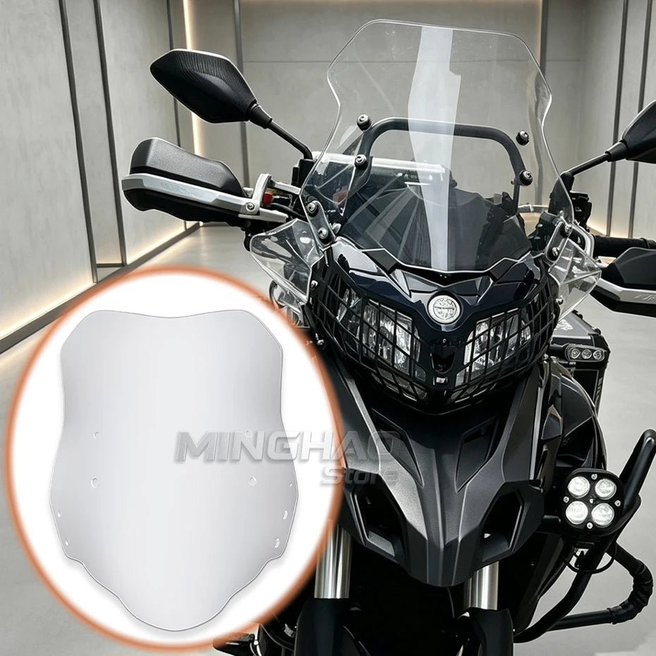 Motorcycle Windshield – Double Bubble Wind Deflector for Benelli TRK502/TRK502X