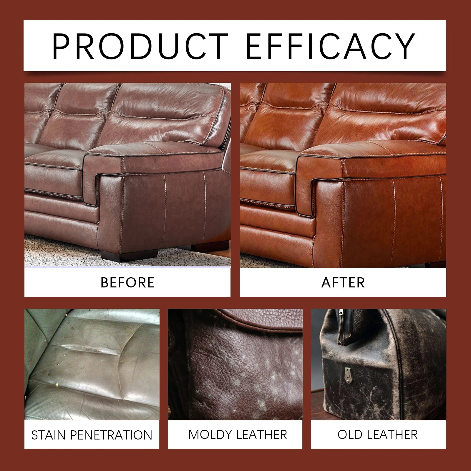 Homonth 2-in-1 Leather Cleaner & Conditioner Kit – Deep Spray + Nourishing Lotion – Car Seats Sofa Bags – Prevents Cracking – Sponge + Towel Included – $12–65