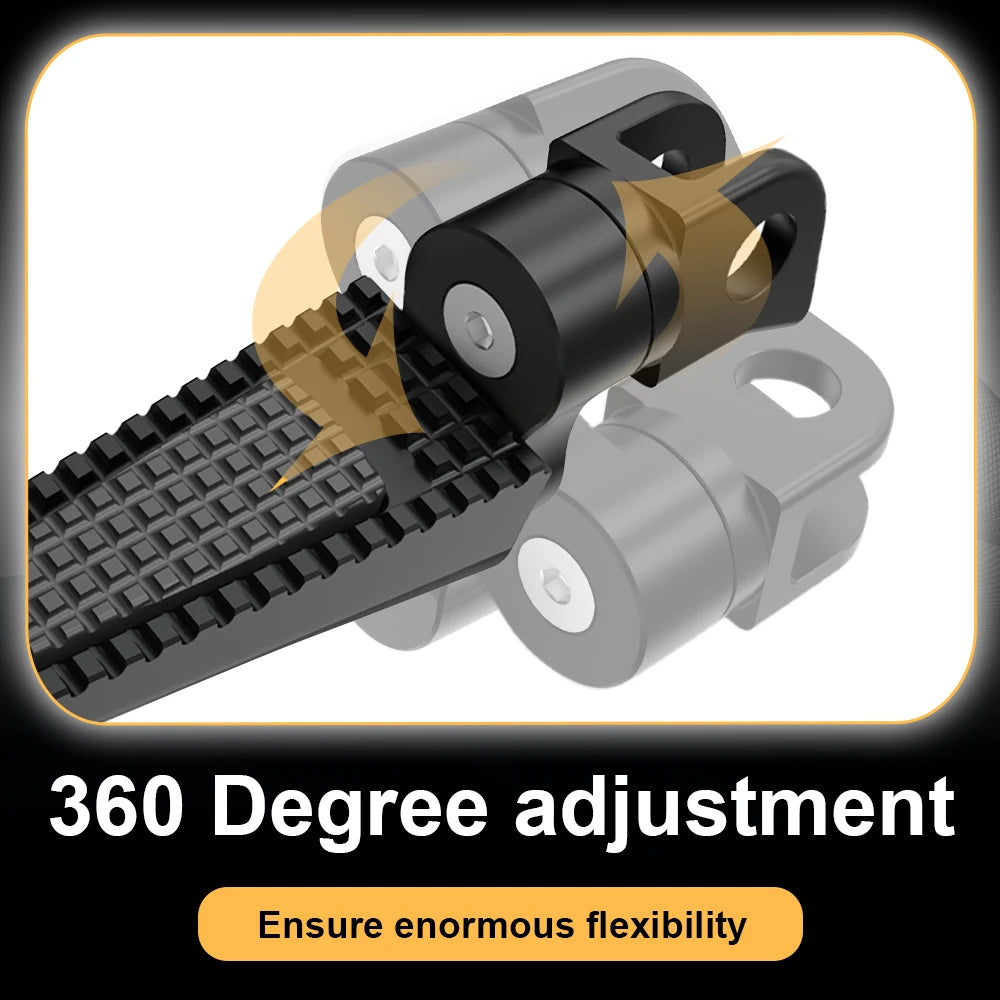 Kawasaki Z650 Anniversary / Z650RS / Z1000SX / ZX-6R / ZX-9R Front Foot Pegs – Adjustable 360° or Straight – CNC Aluminum + Rubber – 7 Colors – $75–$90