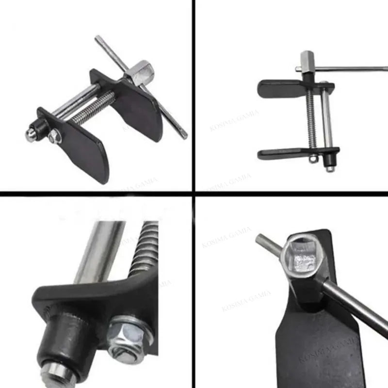 Vanadium Steel Disc Brake Pad Spreader – Brake Disc Tools – Brake Caliper Press Piston Compressor Reset Tool for Car and Motorcycle – 0–75mm – Silver – $29