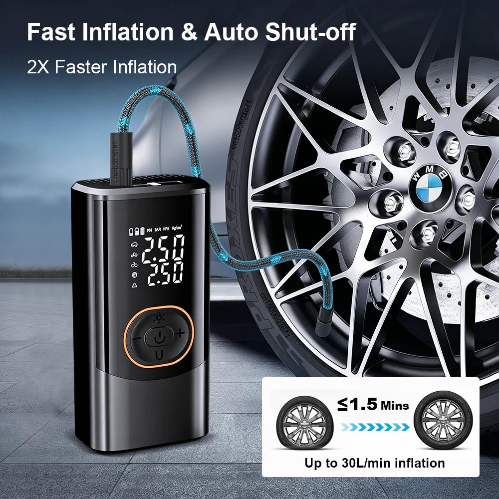 Portable Air Compressor – Mini Digital Tire Inflator