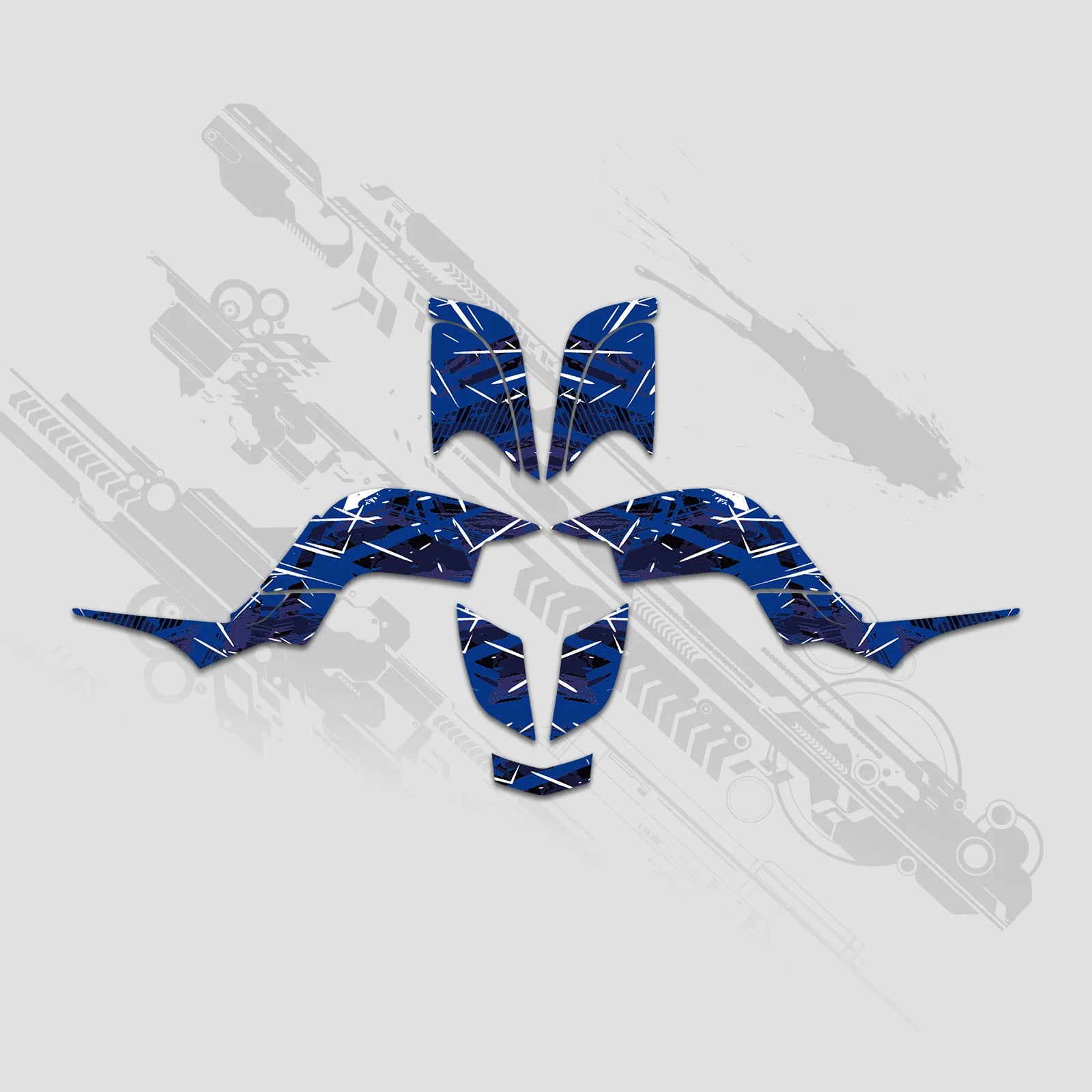 NICECNC ATV Fairing Graphics Background Decals Sticker Kit for Yamaha Raptor 660 YFM660 2001–2005 – 3M Vinyl 28MIL – Anti-UV – Custom Option – 6 Designs – $76–$85
