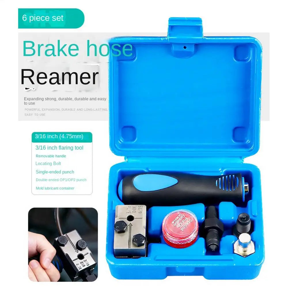 3/16" Double Flare Adapter and Handheld Brake Line Flaring Tool – Brake Line Tools – Double Flaring Tool for Auto Motorcycle Truck Brake Pipe Repair – 500g – $37