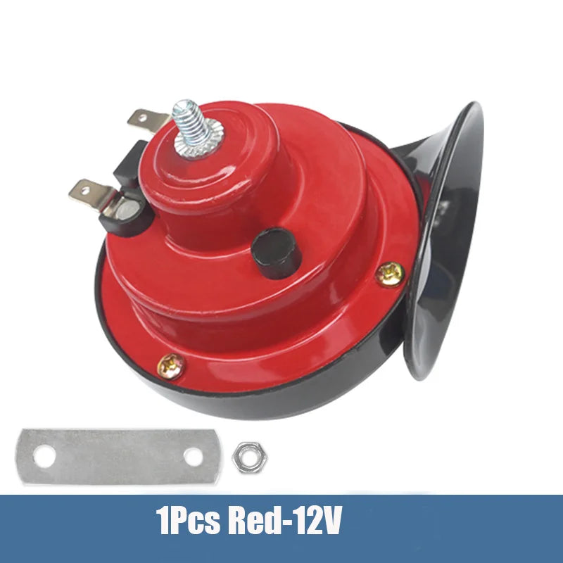 Motorcycle Horn – 12V/24V/48V Super Loud Waterproof Snail Horn