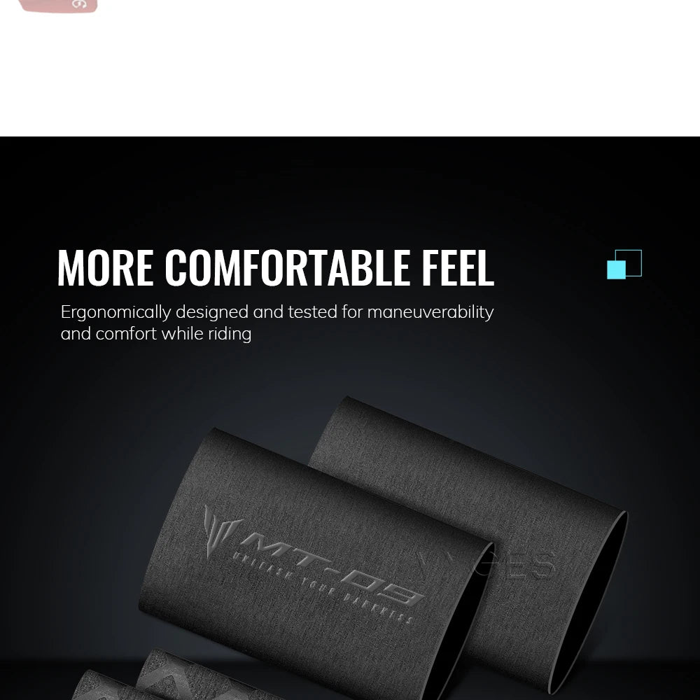 Yamaha MT-03 / MT-07 / MT-09 / MT-10 / MT-125 Heat Shrinkable Handlebar Grip Cover – Brake & Clutch Lever Sleeve – 6 Variants – $16