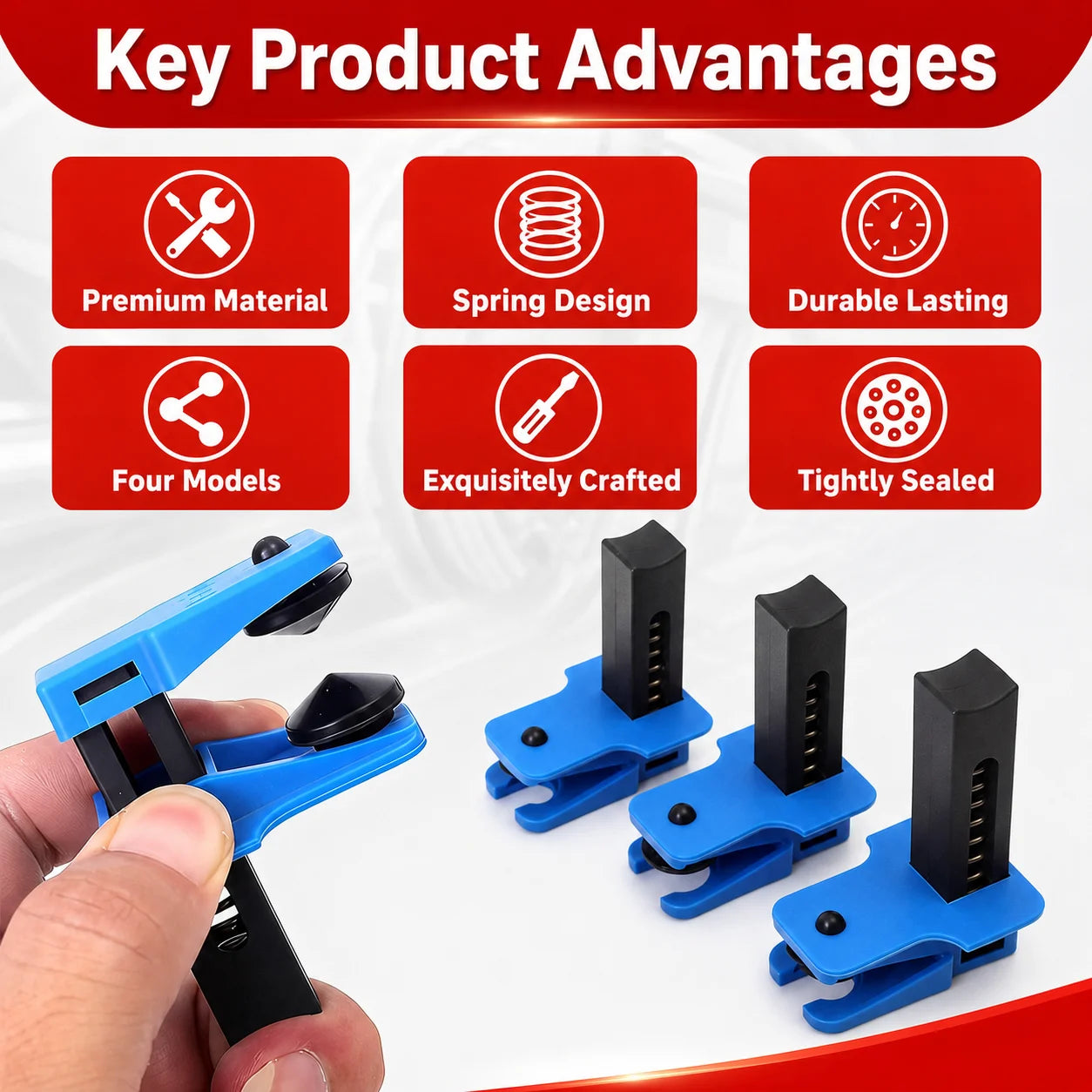 Brake Oil Hose Clamp and Pinch-Off Pliers – Brake Line Tools – Brake Line Stopper and Fluid Pipe Leak-Proof Tool for Car and Motorcycle – 1 Set or 2 Sets – from $12