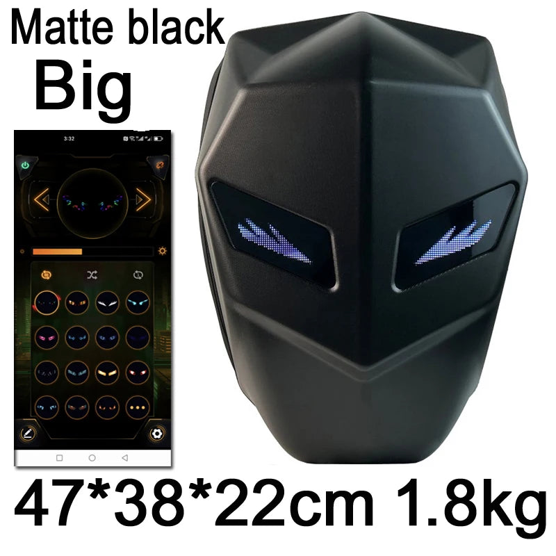 Motorcycle Backpack – NR Spark L E D Eyes Hard Shell Waterproof Helmet Bag