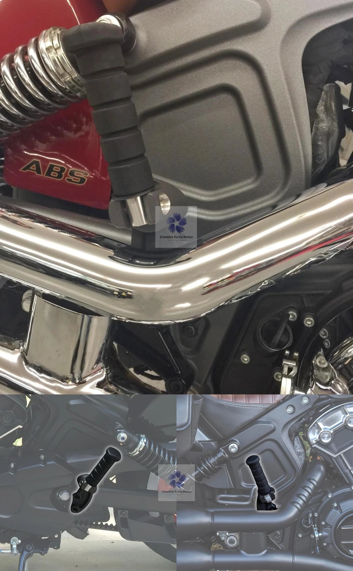 Indian Scout Rear Passenger Foot Pegs + Mount – Scout / Scout Bobber / Scout Sixty / Scout Rogue – 2015–2024 – Foldable Titanium Alloy – Metallic Black or Titanium Gray – $84–$85