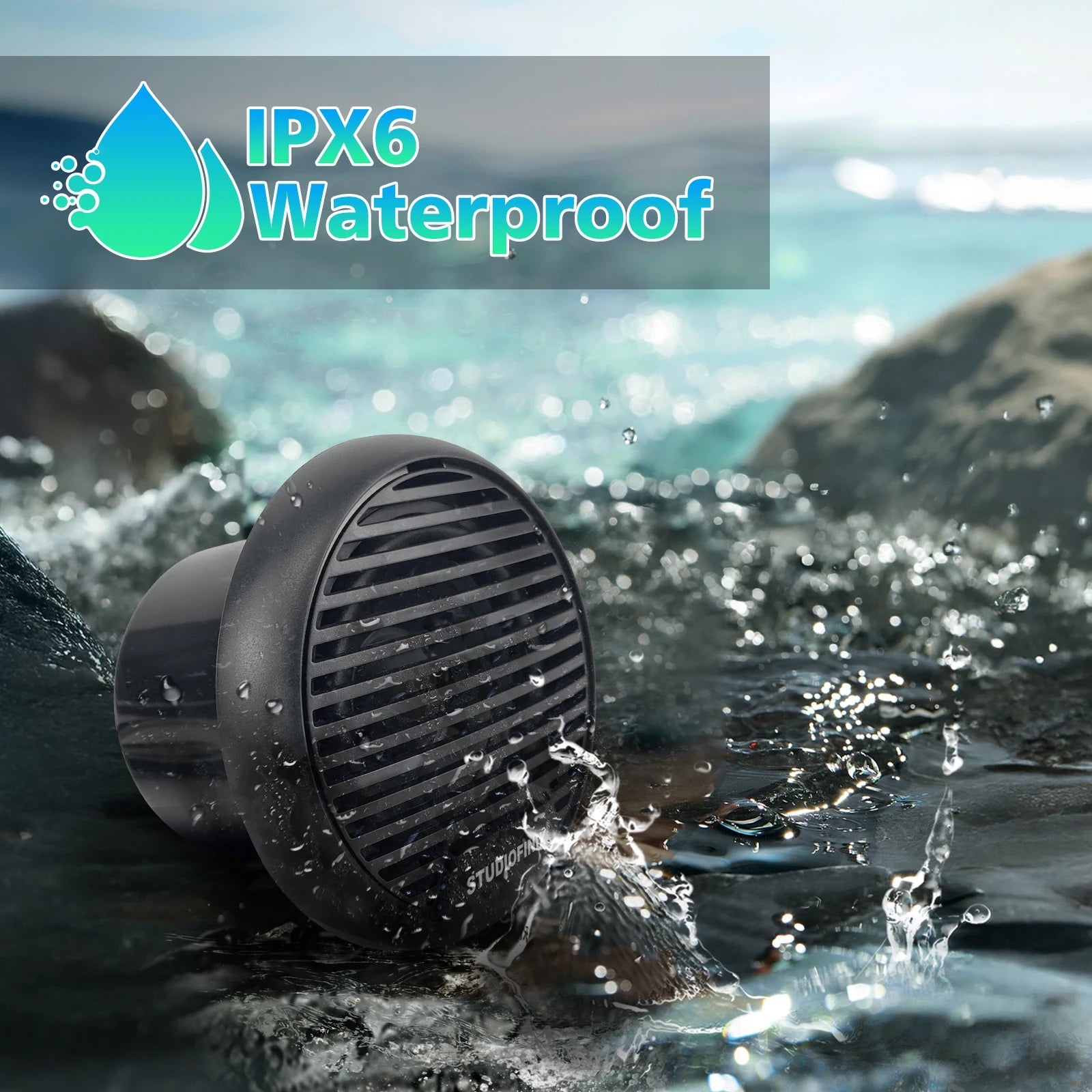 Motorcycle Speakers – Studiofinix 160W Marine Waterproof Bluetooth Audio