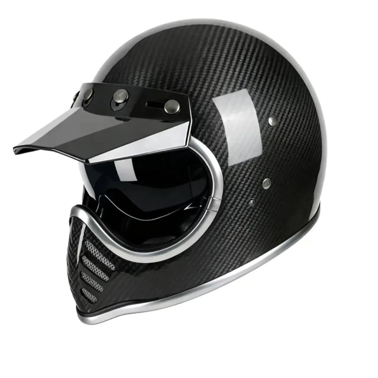 Carbon Fiber Helmets – Forged Carbon Fiber Ultra-Light Motorcycle Half Helmet for Men & Women