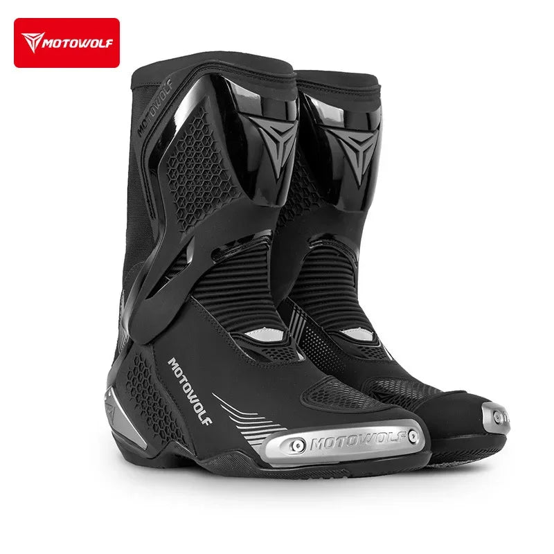 Riding Boots – Off-Road Motorcycle Racing Boots, Anti-Slip & Protective Touring Shoes