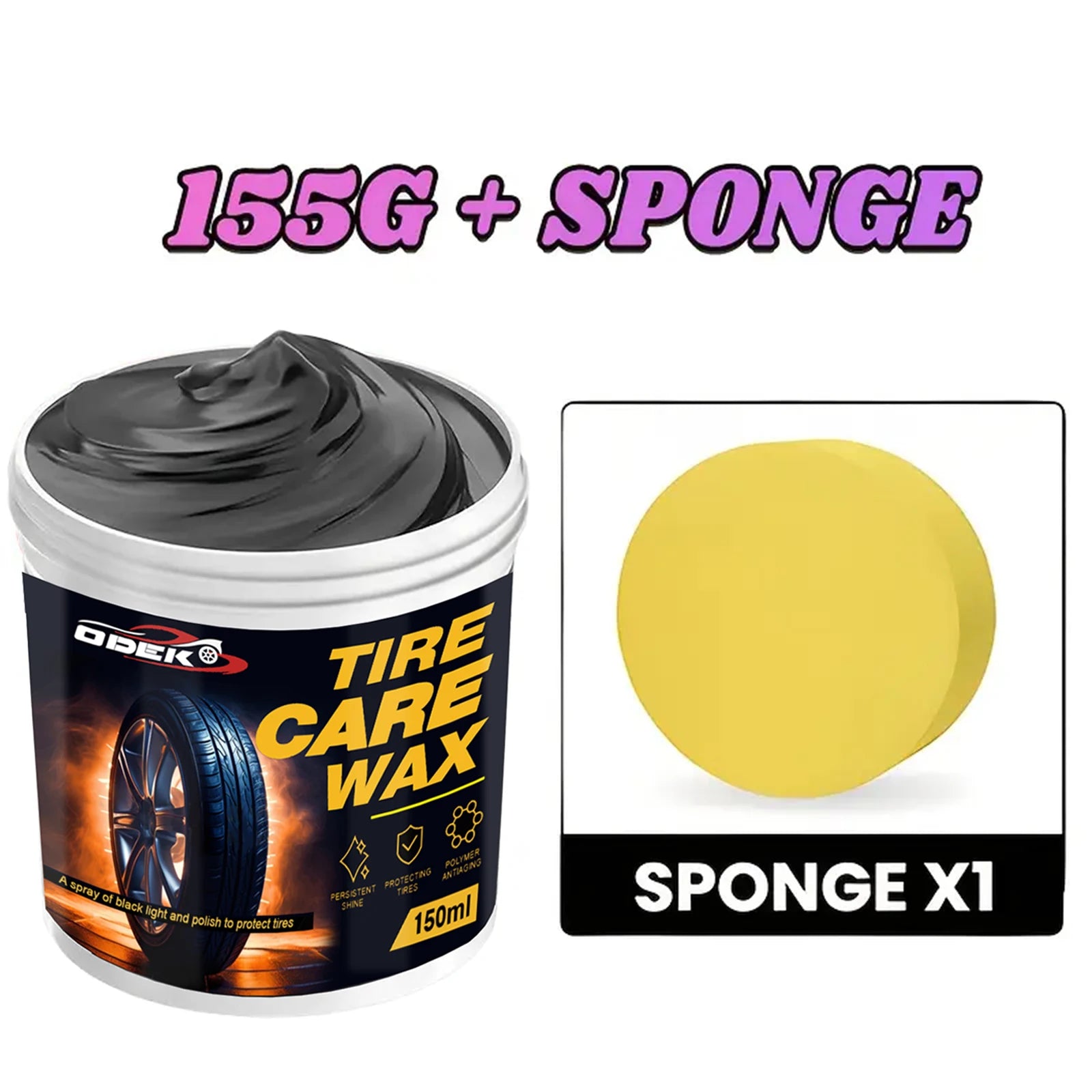 Ultimate Tire Shine Spray & Dressing 150ml – High Gloss Black Tire Polish UV Protection Long-Lasting Coating for Cars – $27
