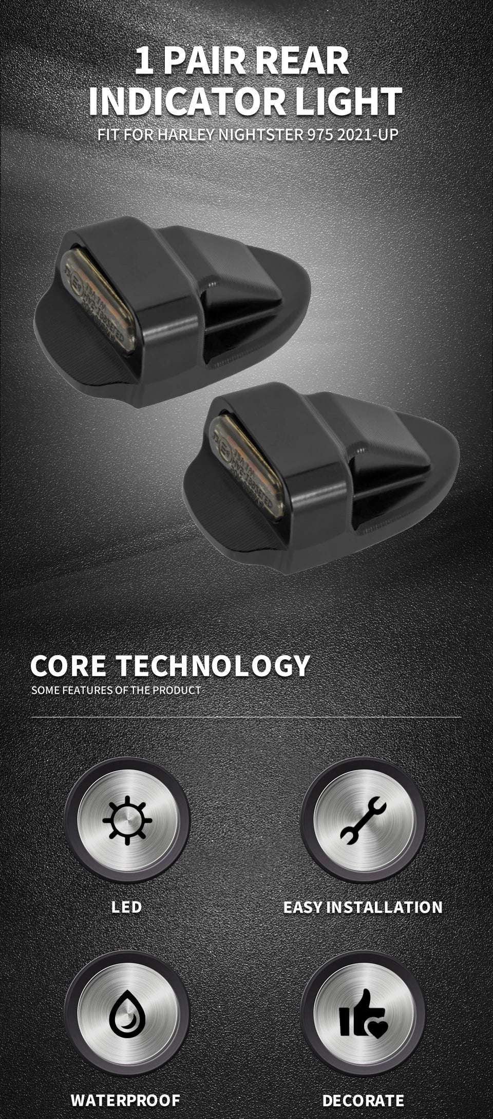 LED Turn Signal Bulbs – E-Mark Rear LED Turn Signal Brake & Running Light