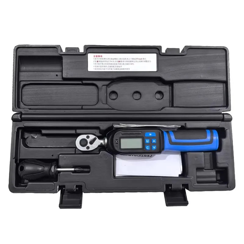 ARC DEER Digital Torque Wrench – Peak + Track Mode – Data Storage – ±2% CW – LED + Buzzer – 1.5–60 Nm – from $129
