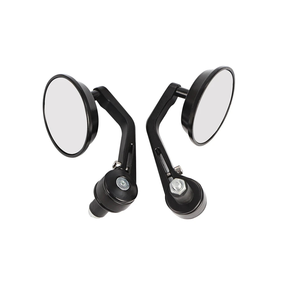 Round 7/8" Handlebar Aluminum Alloy Motocycle Rearview Mirrors Moto End Motor Side Mirrors Motorcycle Cafe Racer Accessories