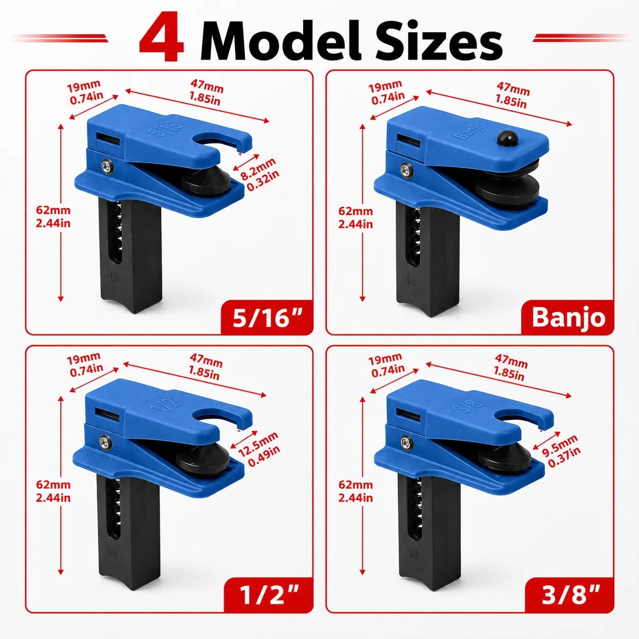 Universal Brake Hose Clamp and Oil Line Stopper Pinch-Off Pliers – Brake Line Tools – Fuel Fluid Pipe Leak Stop for Auto and Motorcycle – 1 Set or 2 Sets – from $15