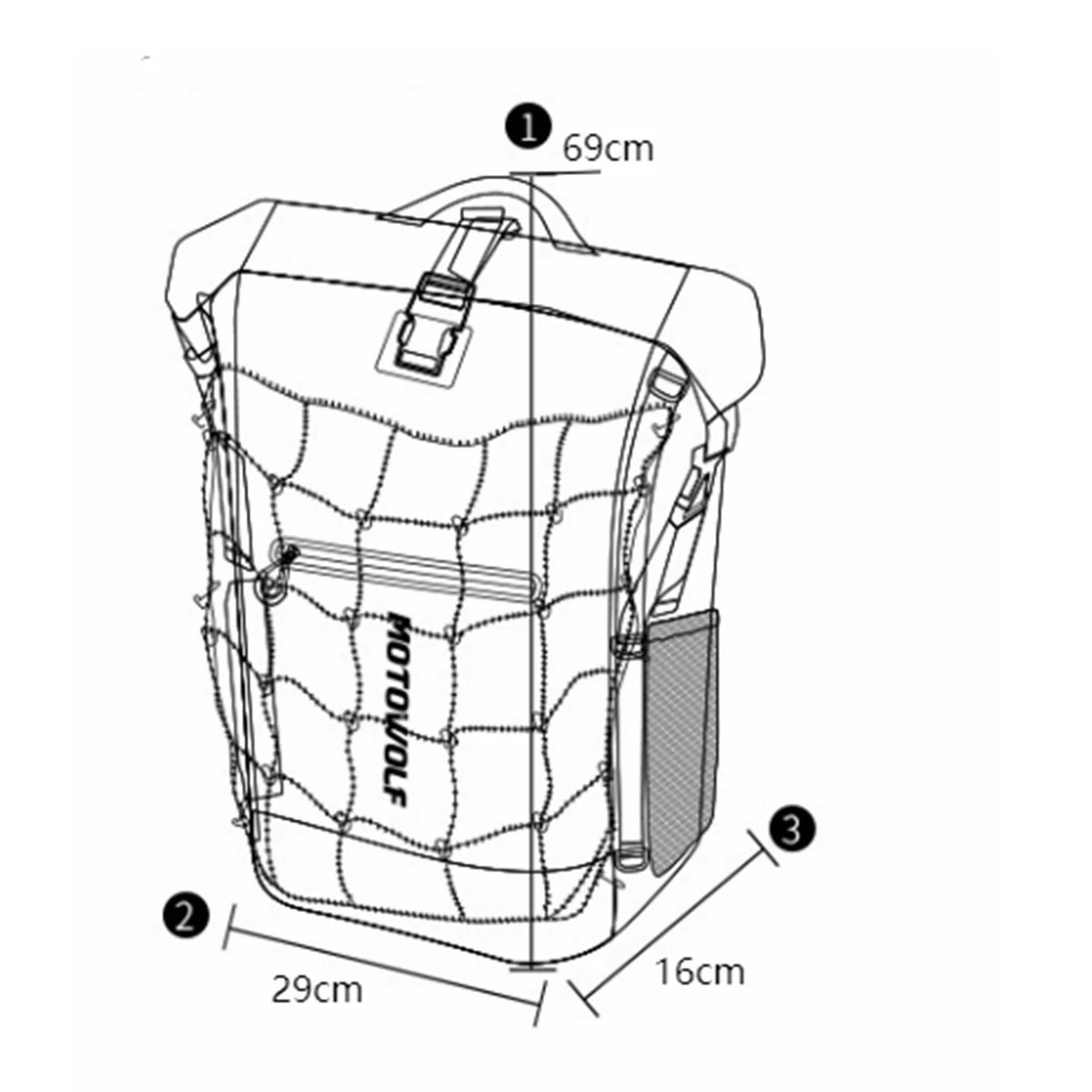 Motorcycle Backpack – Large Capacity Dual Sports & Helmet Bag