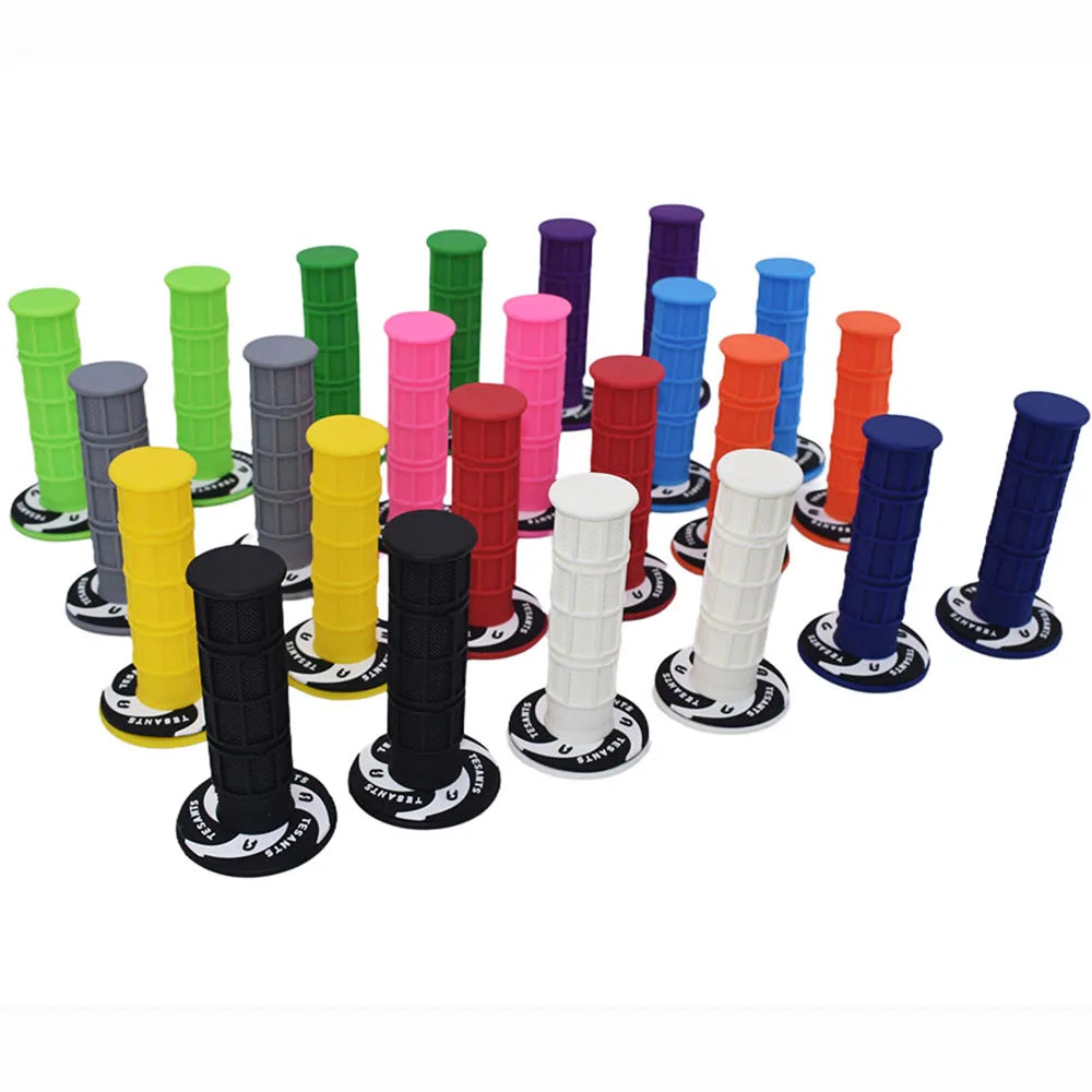 Pit Pro Racing Dirt Bike Handlebar Grips Colourful Soft Rubber Left 22mm Right 24mm Universal Anti-Slip Racing Grips for Pit Bike Motocross ATV Motorcycle – 21 Colors Ships from US/AU/DE (1 Pair)