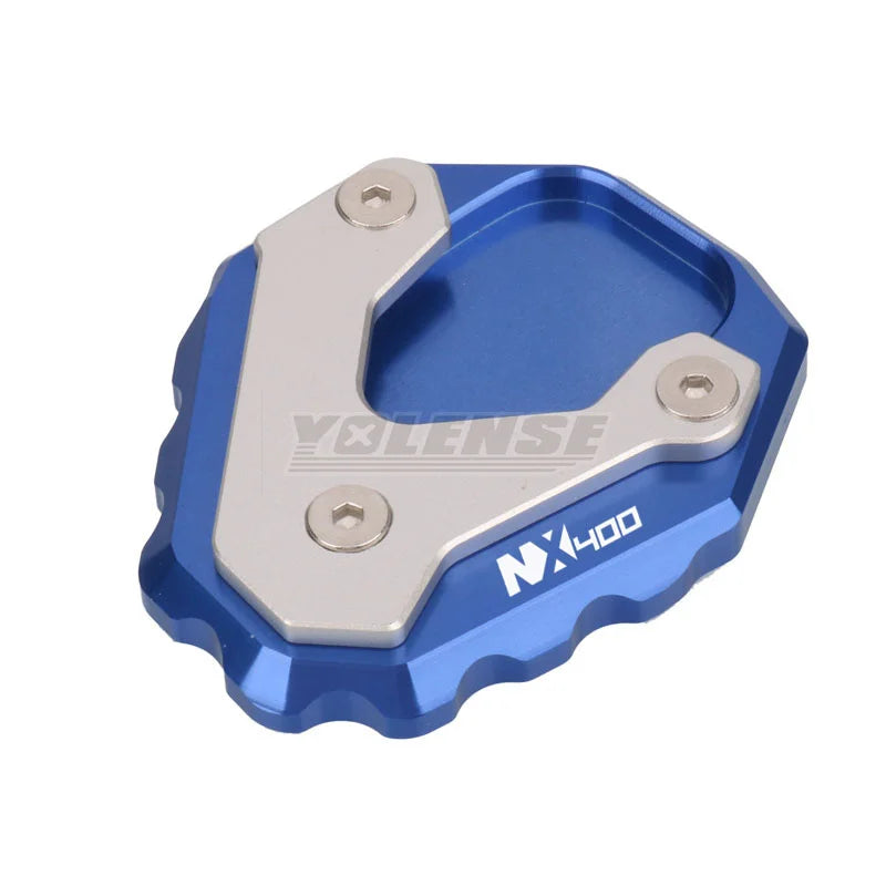 For Honda NX500 NX 500 NX400 NX 400 2024-2025 Motorcycle CNC Kickstand Foot Side Stand Extension Pad Support Plate – YOLENSE CNC Aluminum Gold Red Black Titanium Blue NX500 NX400