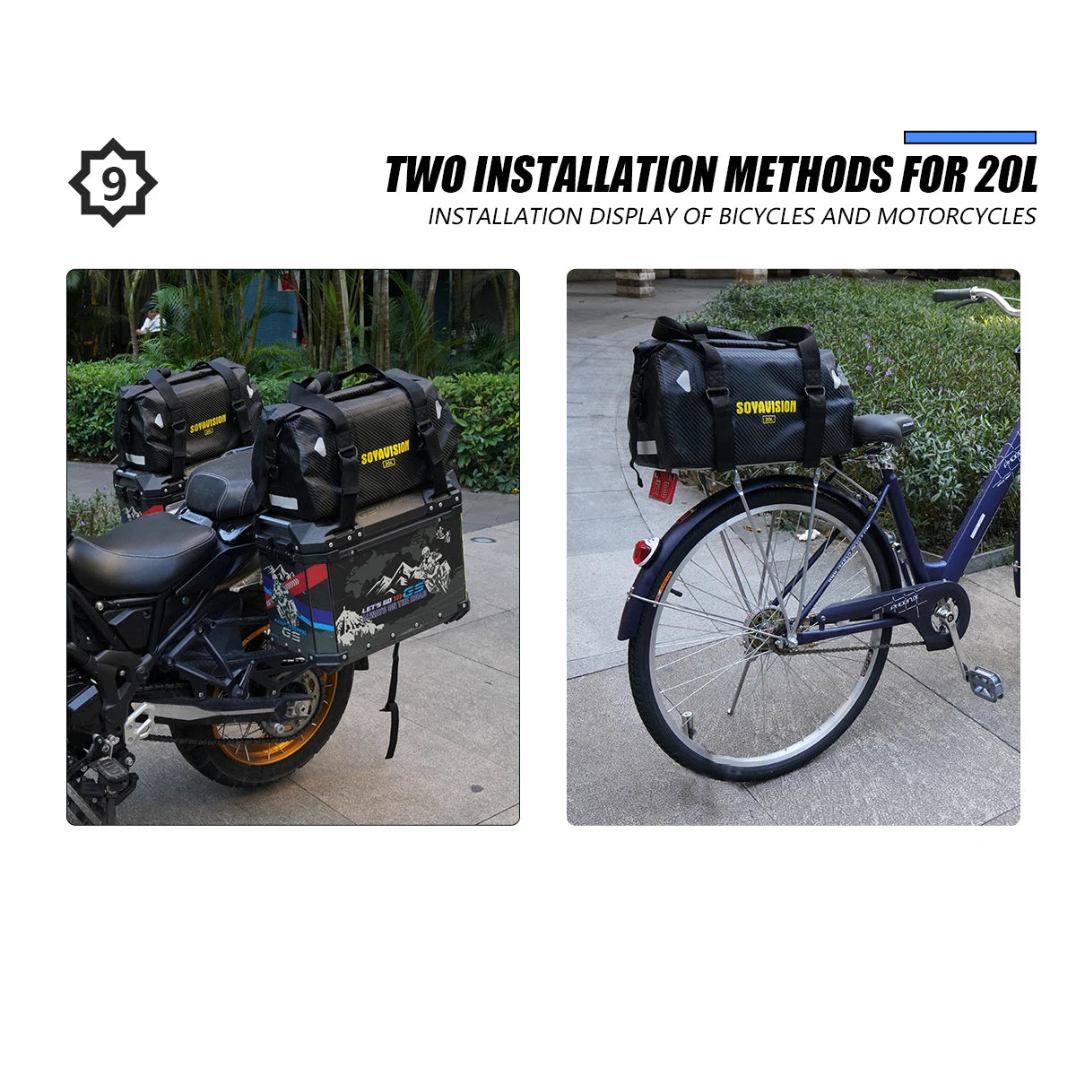 Motorcycle Backpack – Waterproof 20L/40L/66L Dry Travel Bag