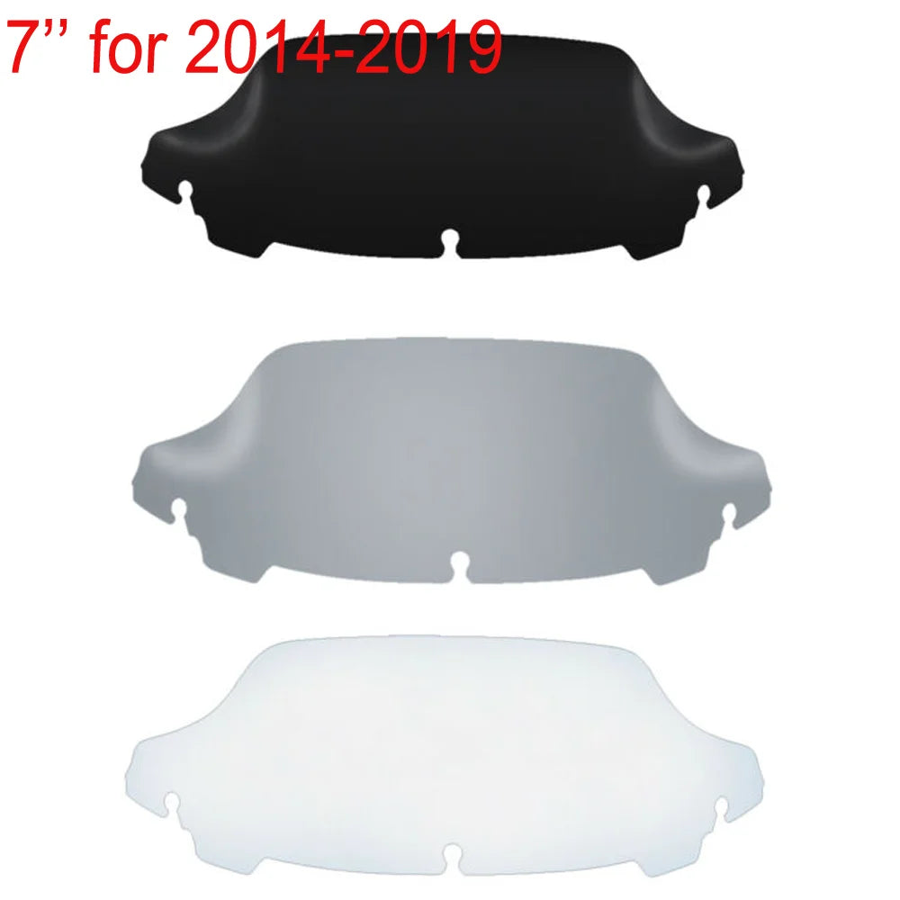 4.5-10.5" Motorcycle Windshield Fairing Windscreen for Harley Touring Electra Street Glide Ultra Limited 96-2022 Wind Deflector – TrichTu Mount ABS Black Clear Smoke 4.5in 6in 7in 8in 9in 10.5in