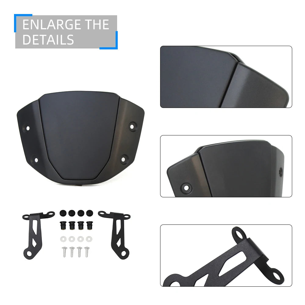 Motorcycle Windshield – Sport Front Wind Deflector with Bracket for Honda CB650R