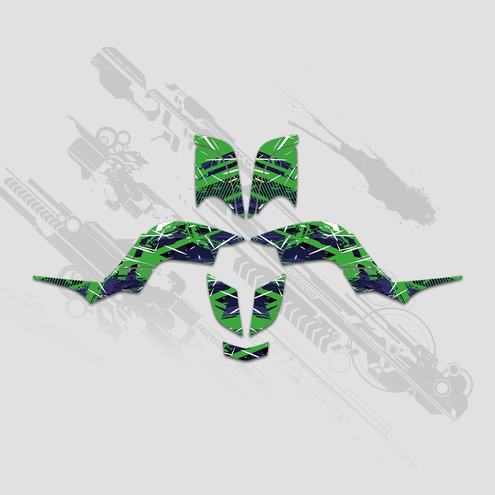 NICECNC ATV Fairing Graphics Background Decals Sticker Kit for Yamaha Raptor 660 YFM660 2001–2005 – 3M Vinyl 28MIL – Anti-UV – Custom Option – 6 Designs – $76–$85
