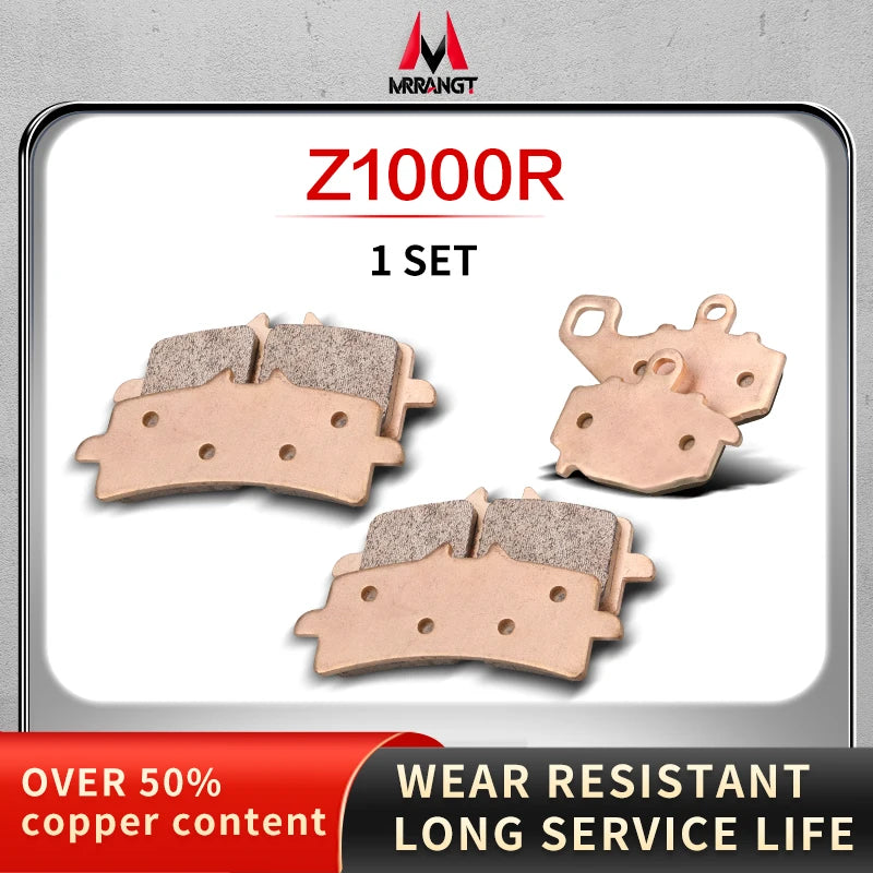Sintered Metal Brake Pads for Kawasaki Ninja 250 300 400 Z250 Z300 Z800 Z900 Z900RS Z1000 Z1000R – Brake Pad Tools – Front / Rear / Set – from $21