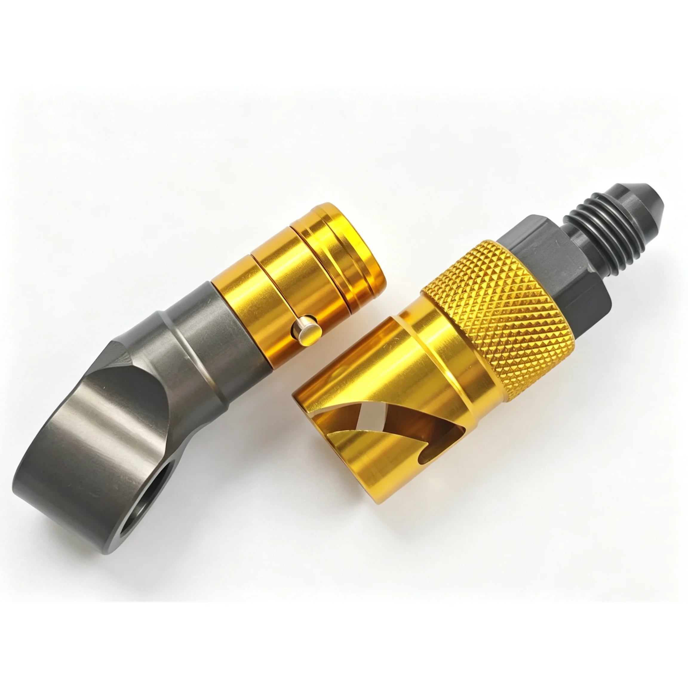 Universal Motorcycle AN3 Aluminum Caliper Brake Line Hose Adapter – Brake Line Tools – Quick Disconnect Brake Hose Oil Breaker Connector – 7075 CNC – Yamaha Honda Kawasaki Suzuki BMW Ducati – from $12
