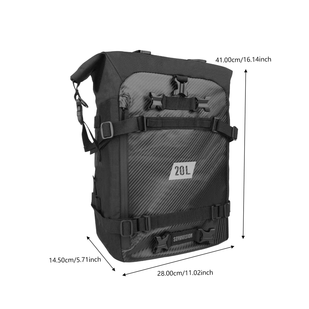Motorcycle Backpack – Waterproof 8L–30L Cycling & Travel Bag