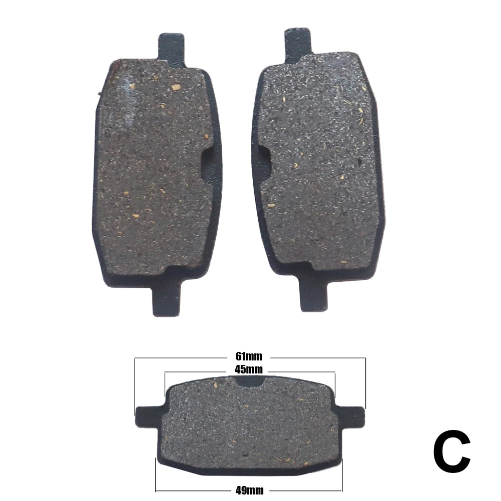 Motorcycle Brake Pads 50cc–250cc – Brake Pad Tools – ATV Quad Go Kart Chinese Dirt Pit Bike Scooter Hydraulic Front / Rear – Metal – 1 Pair – $15