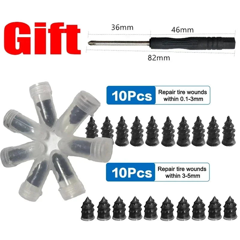 10 / 15pcs Mixed Rubber Tire Repair Nails – Small and Large – Car Motorcycle Truck Tubeless – $14