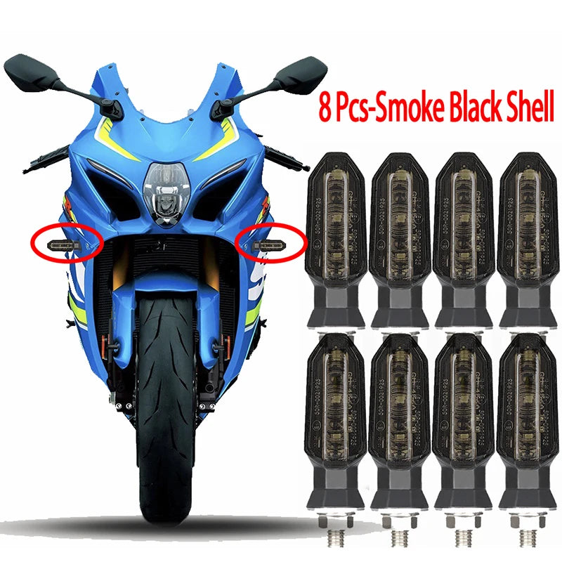 LED Turn Signal Bulbs – 8mm Mini Flashing Motorcycle Indicator Lights
