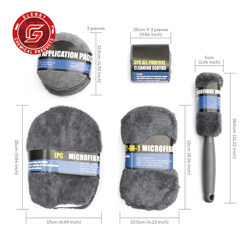 9-Piece Car and Motorcycle Cleaning Kit