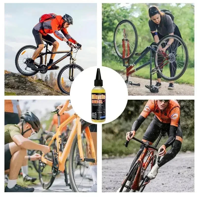 Bicycle & Motorcycle Chain Lube Dry Lube Oil – MTB Road Bike Mountain Bike Fork Flywheel Chain Cycling – 100ml / 200ml / 300ml – $12–20