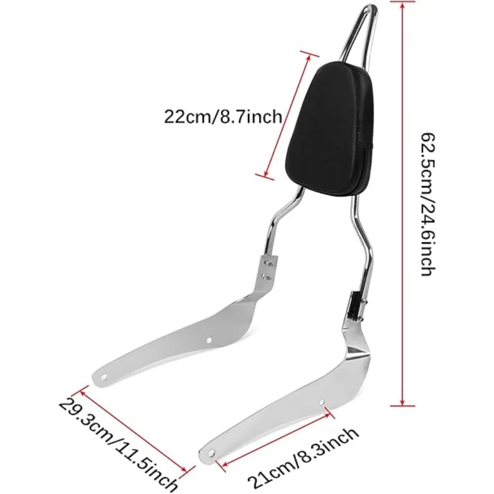 Motorcycle Passenger Rear Backrest Sissy Bar Luggage Rack Pad Kit For Suzuki Boulevard VL400 VL800 VL 800 400 M50 C50