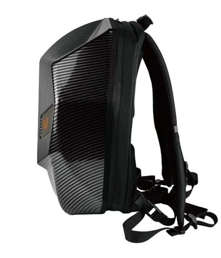 Motorcycle Backpack – NR Spark L E D Eyes Hard Shell Waterproof Helmet Bag